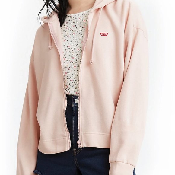 Sweaters | Levis Zip Skate Hoodie Sepia 